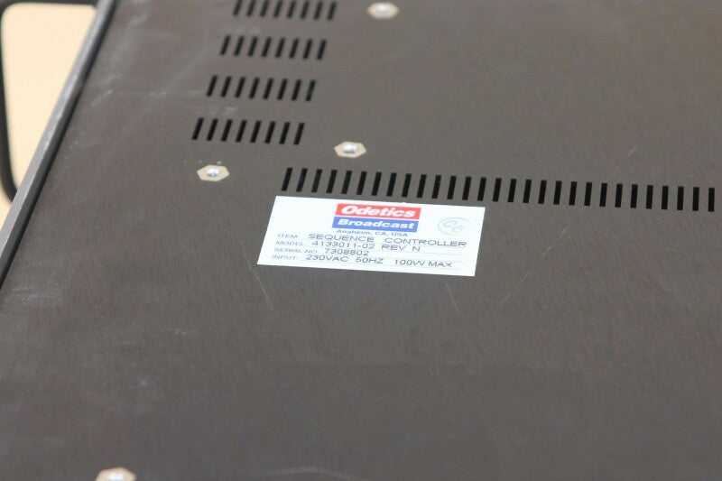 Odetics Broadcast Odetics Broadcast Sequence Controller