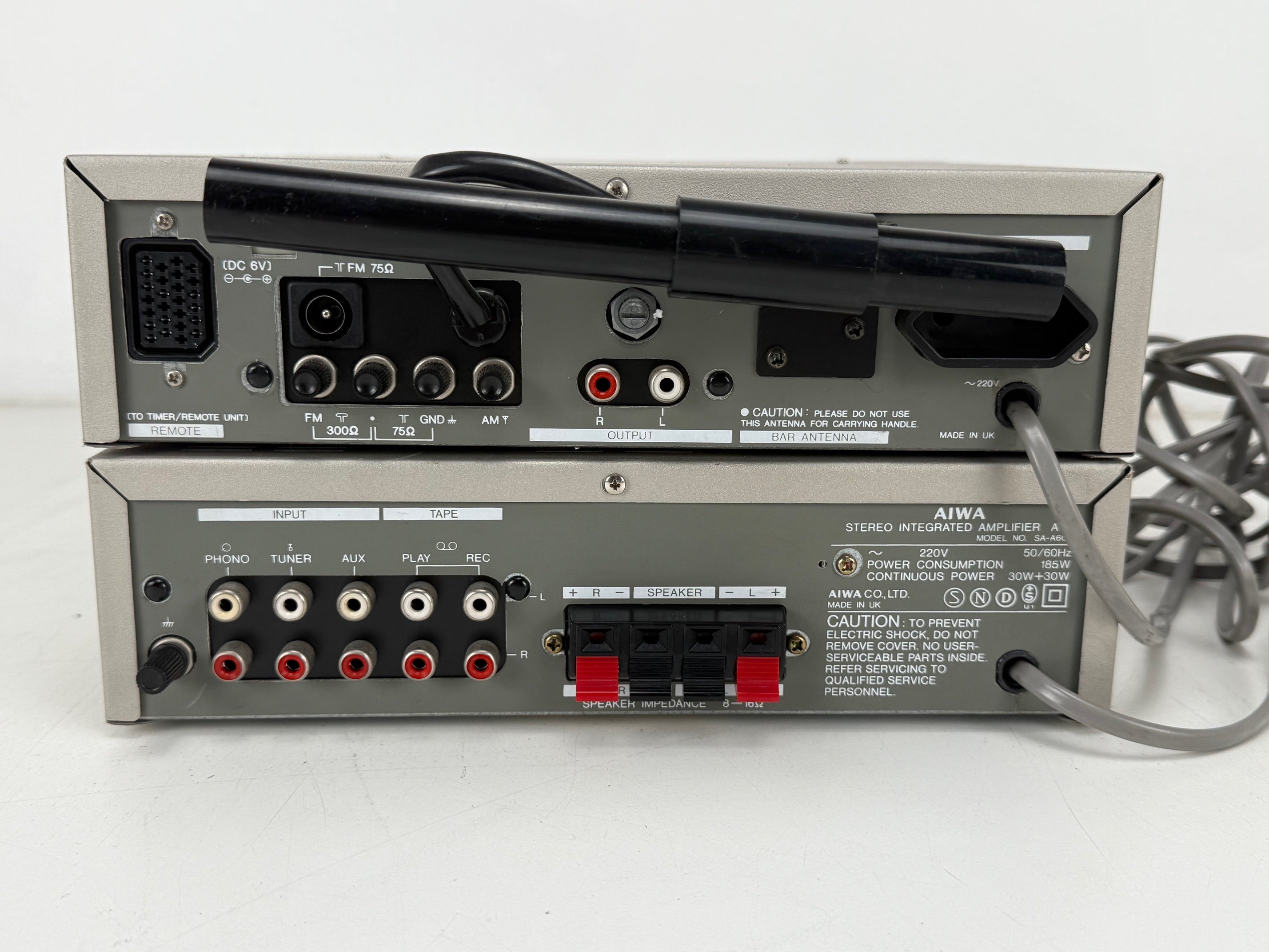 Aiwa R50 FM-Stereo Tuner / A60 Stereo Integrated Amplifier Set