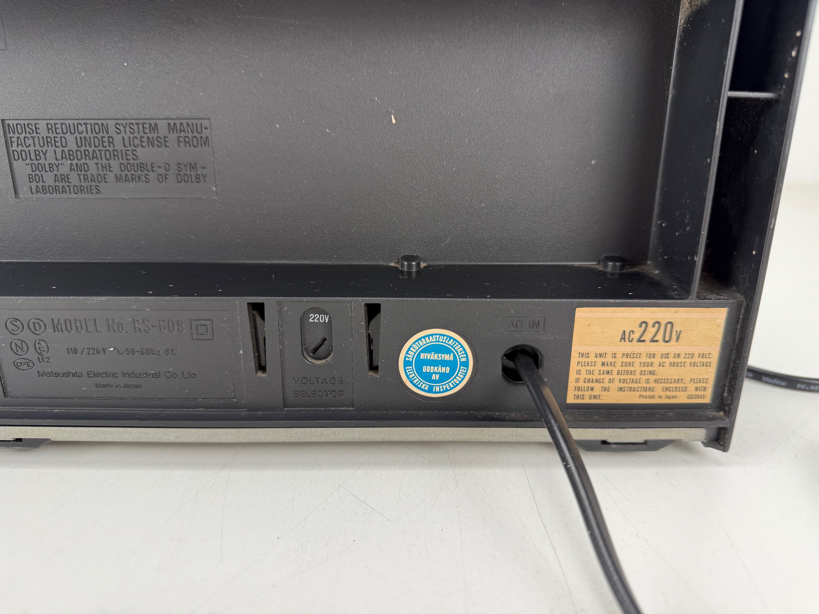 Panasonic RS-608 stereo cassettedeck - Onderhoud uitgevoerd