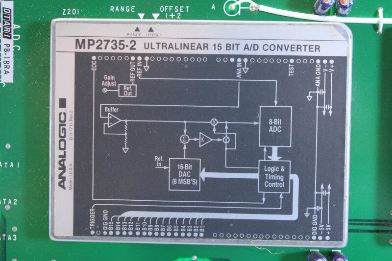 Otari PB-18RA Analog Digital Converter with Analogic MP2735-2 and MP282A