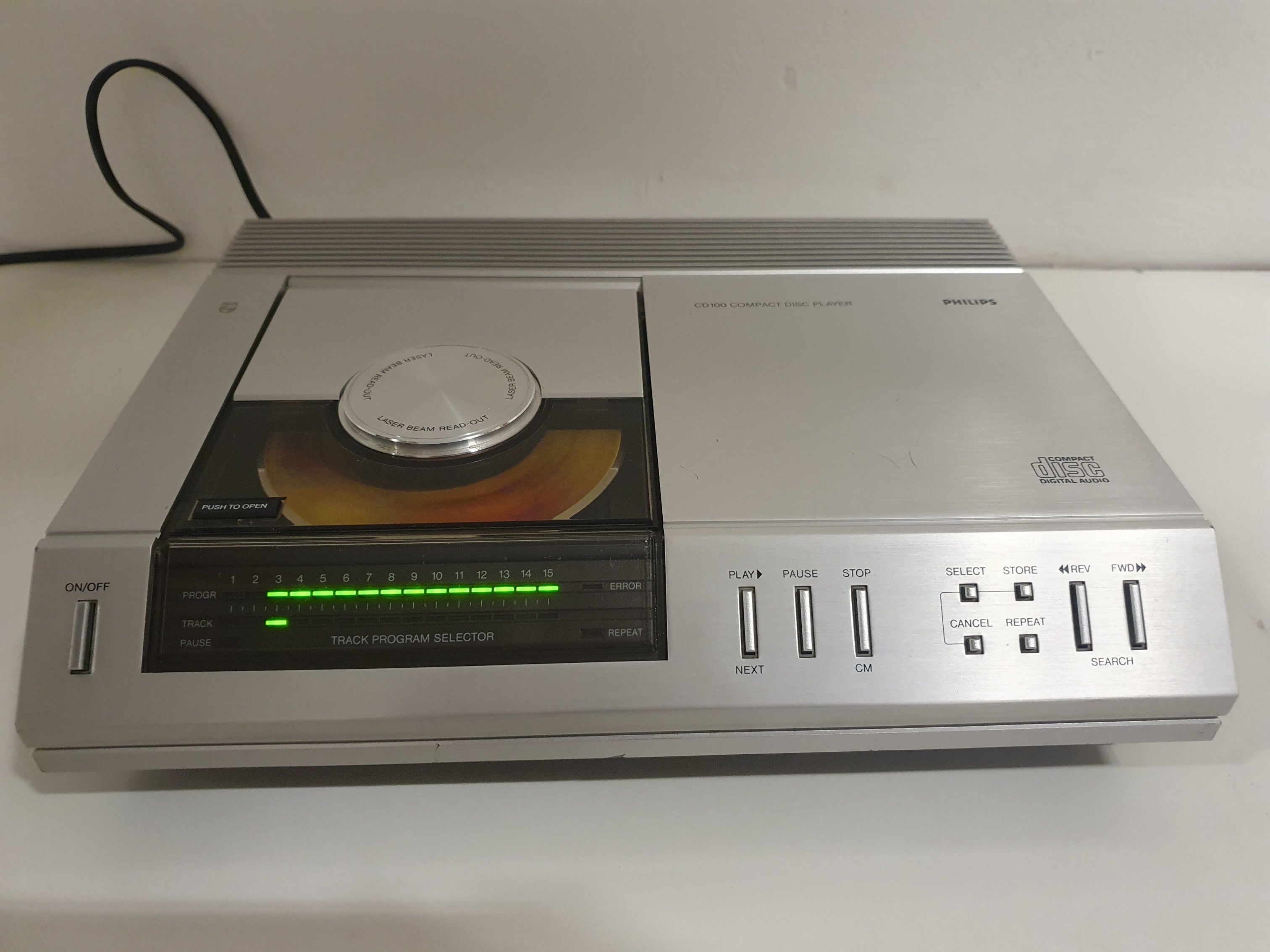 Philips CD100 CD player - Made in Holland- Serviced