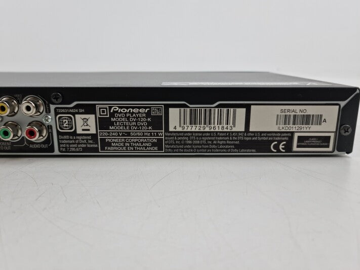 Pioneer DV-120 DVD Player - With remote control