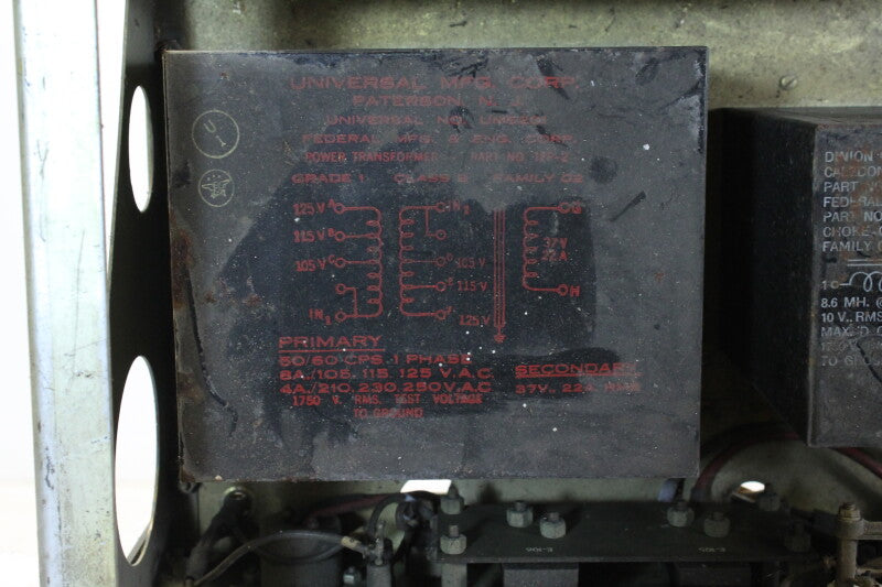 Federal MFG. & Eng. Corp. Power Supply PP-894/GRC-32B