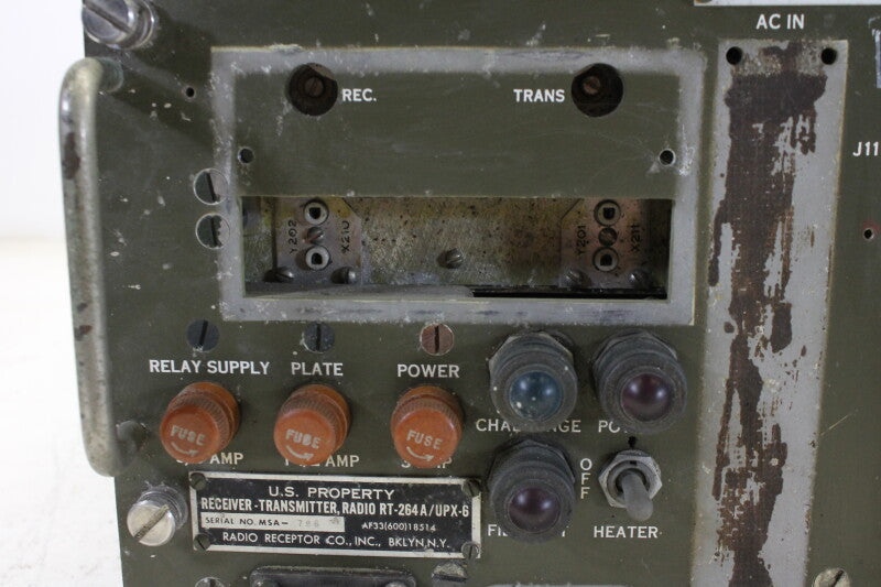 Radio Receptor Co. US Army Signal Corps Receiver Transmitter Radio RT 264 / UPX6