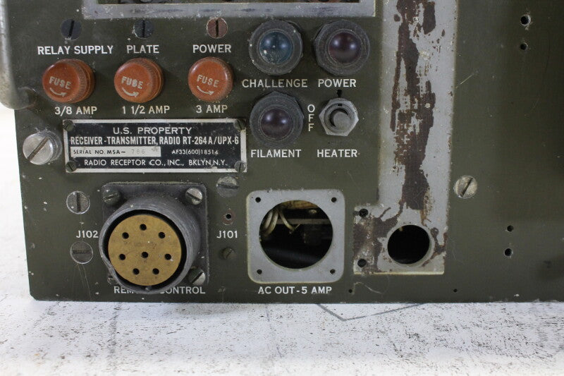 Radio Receptor Co. US Army Signal Corps Receiver Transmitter Radio RT 264 / UPX6