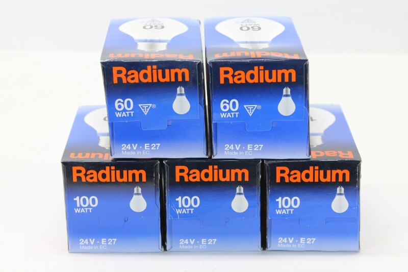 Radium 24V E27 - Various Watts - lot of 5 (No.3)