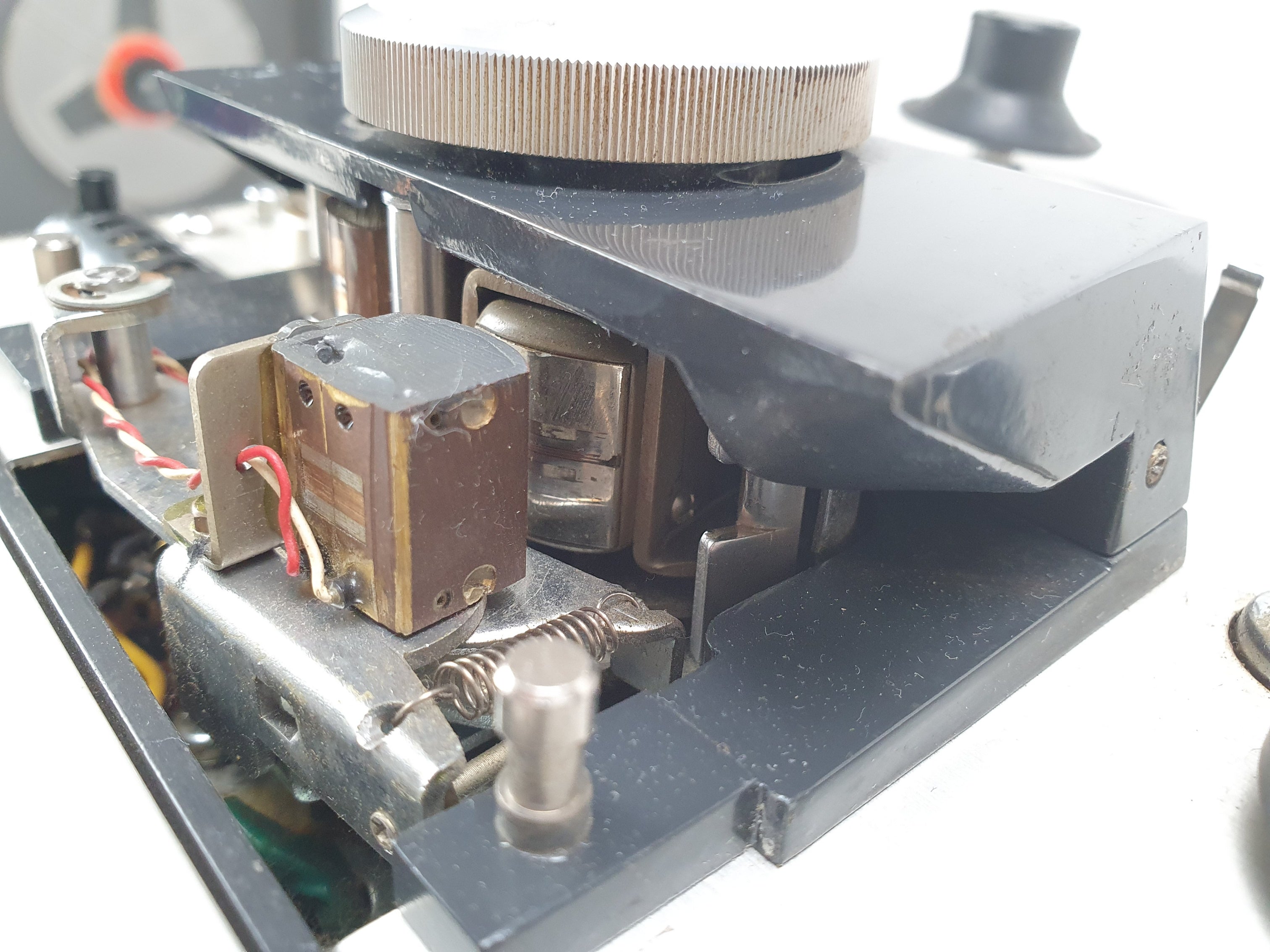 Akai M8 Stereo buizenbandrecorder - met microfoons, aandrukrol en demagnetiseerder