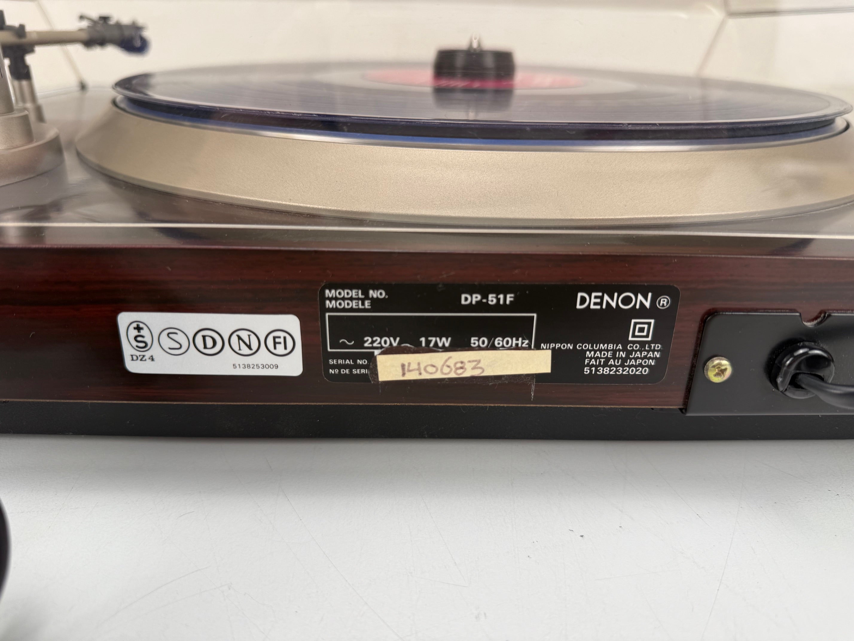 Denon DP-51F Direct Drive Volautomatisch Platenspeler Systeem - Yamaha MC-3