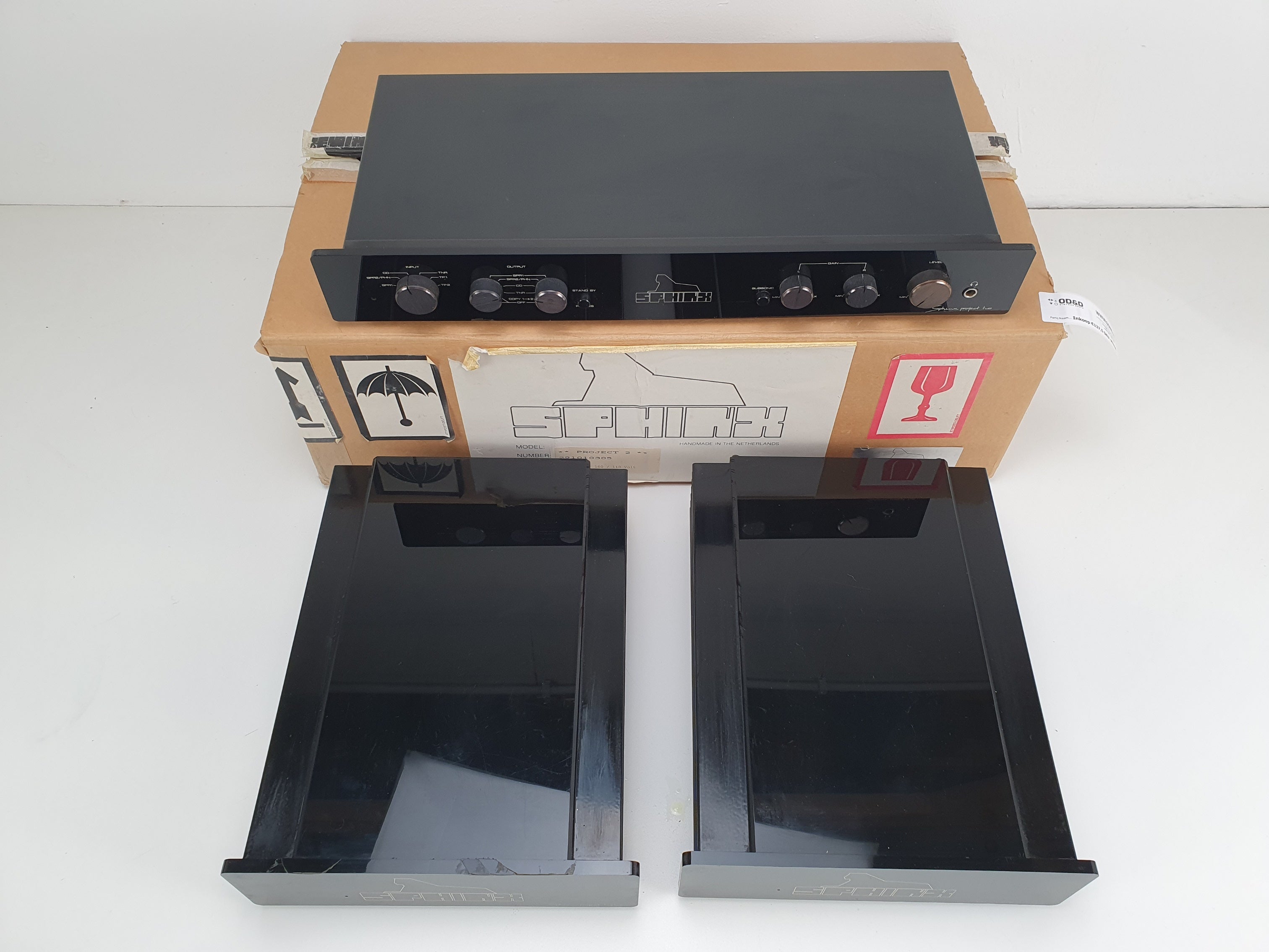 Sphinx Project 2 MK1 Pre amplifier (in box) - Project 12 MONO Power amplifier 2x