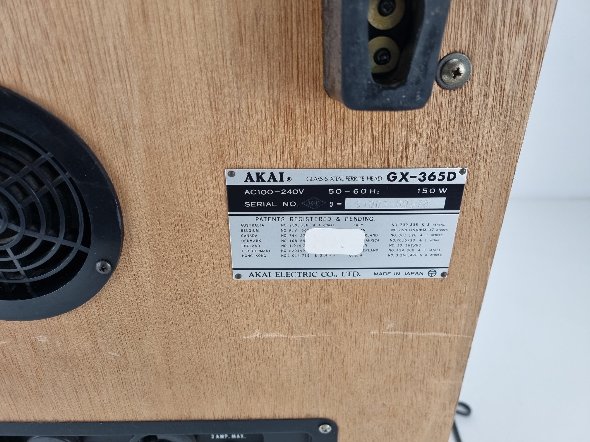Akai GX-365D - Heads Cleaned - Contacts Restored - Working