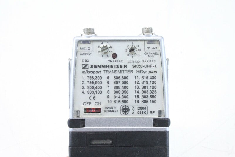 Sennheiser SK50-UHF - Mikroport Transmitter - 798,300 - 805,150 MHz (No.3)