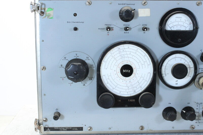 Siemens FM/AM Empfänger Meßsender 3 bis 300 MHz Rel 3W41B Receiver Measuring Transmitter