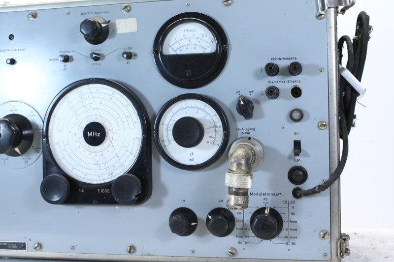 Siemens FM/AM Empfänger Meßsender 3 bis 300 MHz Rel 3W41B Receiver Measuring Transmitter