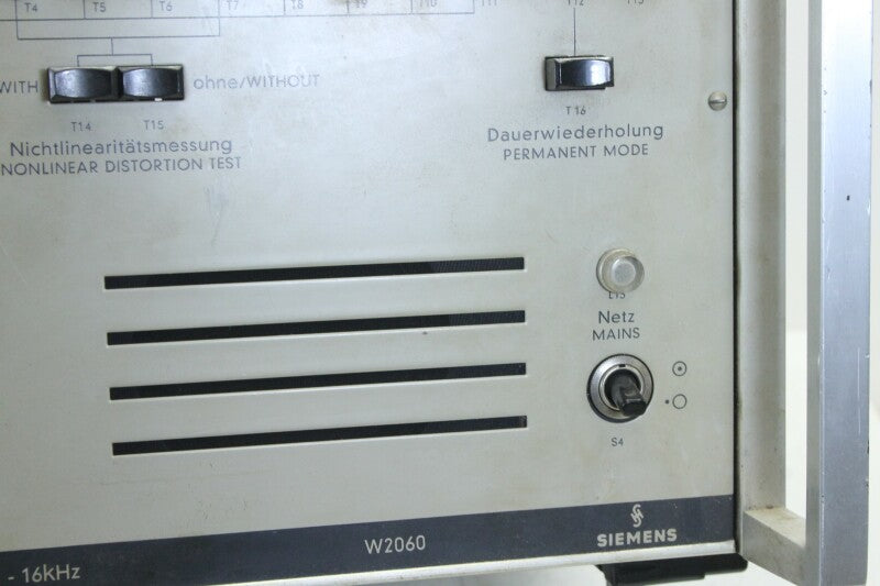 Siemens W2060 Autom. Sound Progr. Meas. Set -Transm 30Hz-16kHz