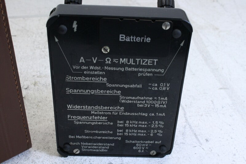 Siemens Resistance Decade in leather bag