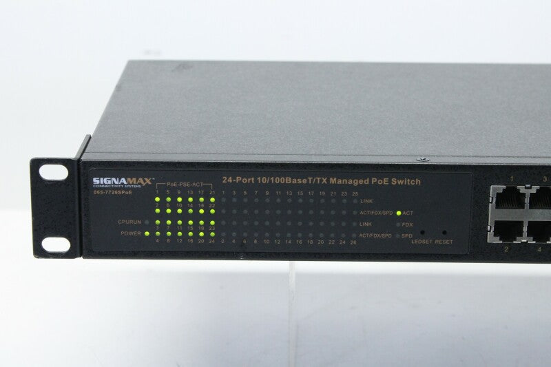 Signamax 065-7726S PoE - 24-Port 10/100BaseT/TX Managed PoE Switch