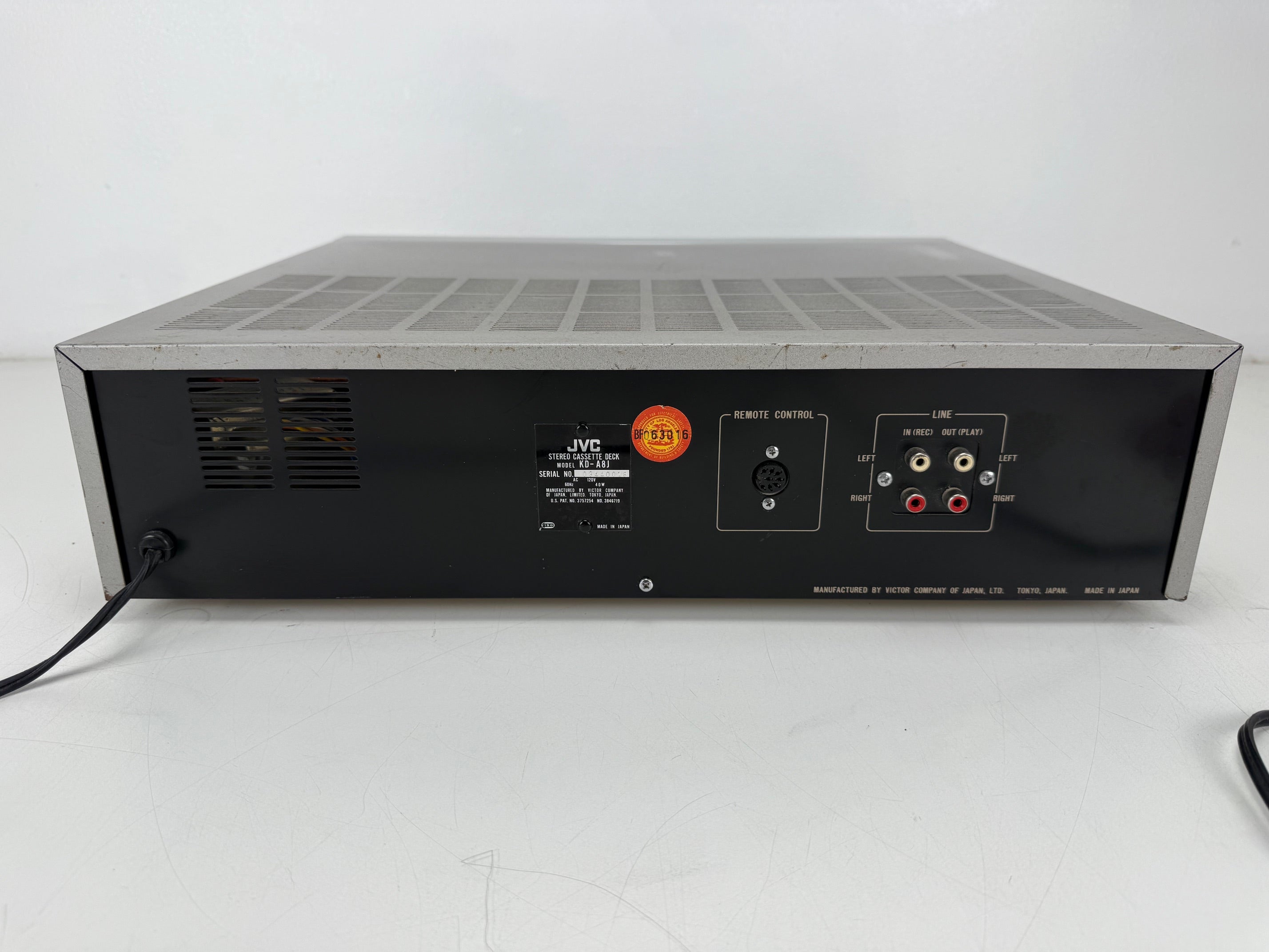 JVC KD-A8 Stereo Cassette Deck 110V!