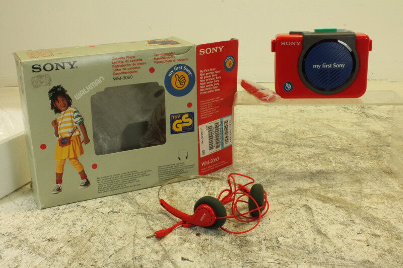 Sony My First Sony  - WM-3060  - Walkman /w accessories and original box