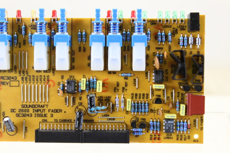 Soundcraft DC2000 Control Group Fader Board SC3243 Issue 3