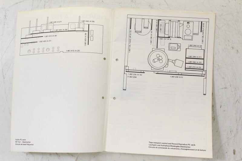 Studer Revox A700 Schematics and Wiring List