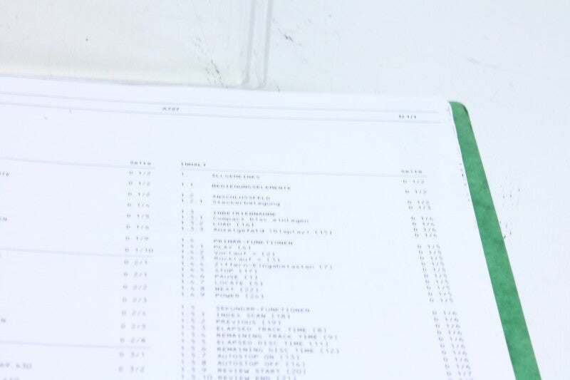 Studer A727 Operating And Service Instructions Manual