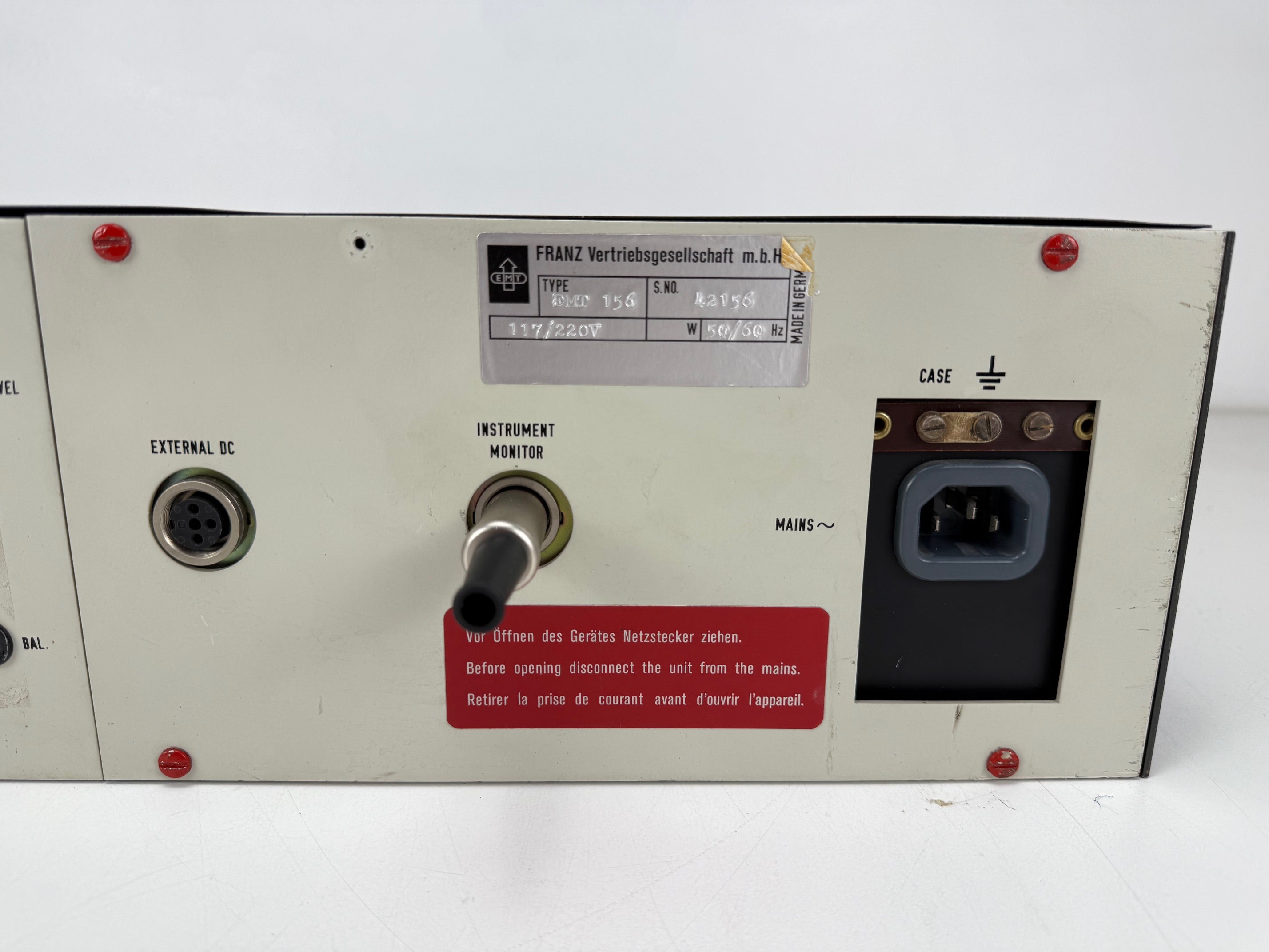EMT PDM stereo Compressor EMT 156 with manuals - Fully Serviced