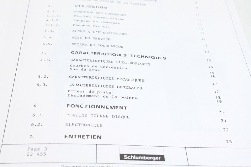 Schlumberger TD 200 manual