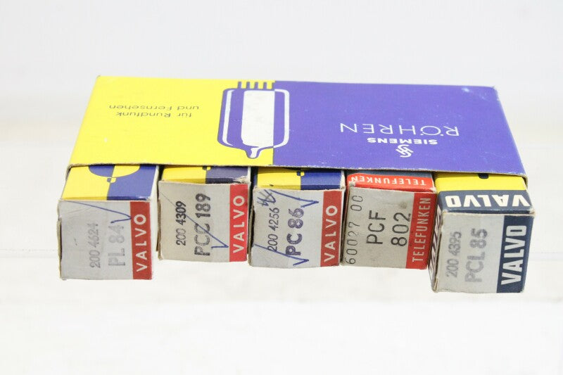 Telefunken Lot with 5 Vintage Tubes of different types/brands (No.10)