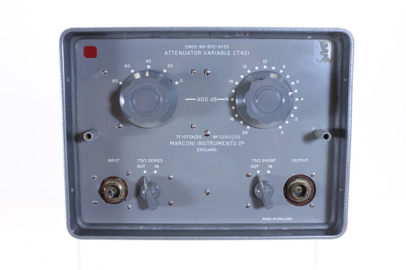 The Marconi Company Attenuator Variable CT421