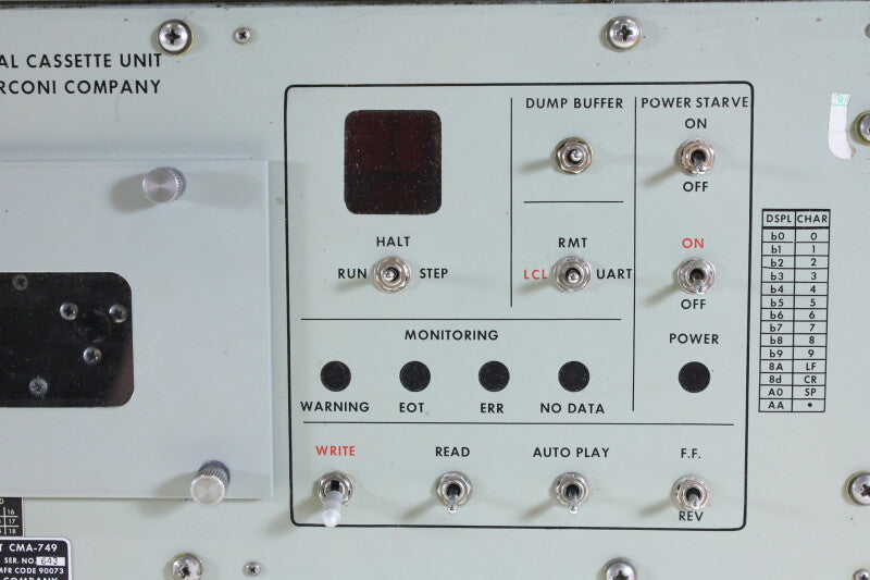 The Marconi Company Digital Cassette Unit CMA-749 (no.2)