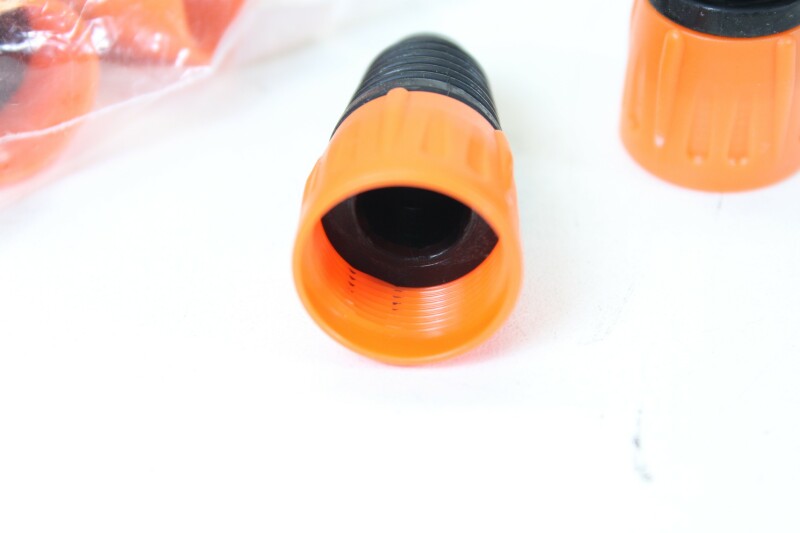 Unknown Lot of 10 XLR Sockets With Orange colored Boots