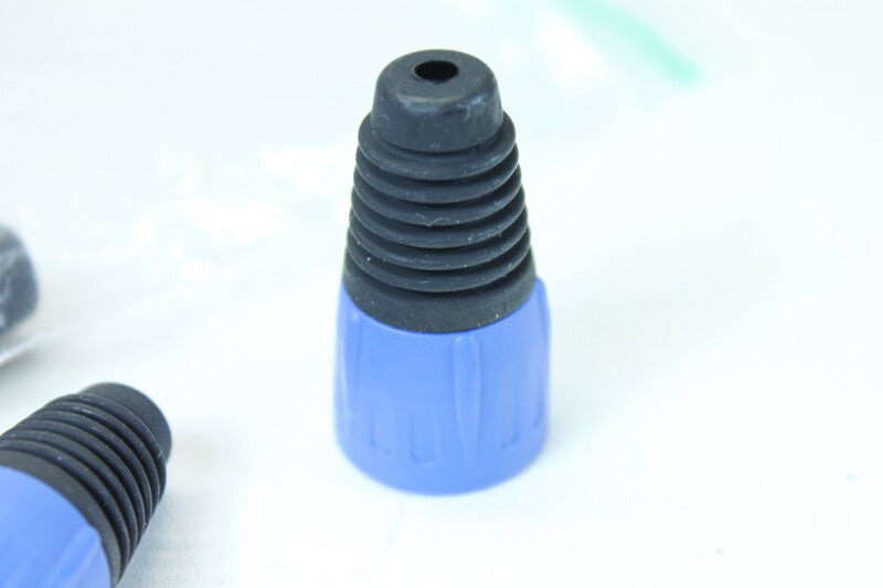 Unknown Lot of 8 XLR Sockets With Blue colored Boots