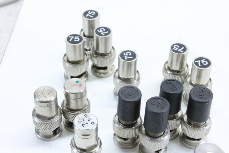 Unknown Lot With 17x BNC 75 ohm Connectors