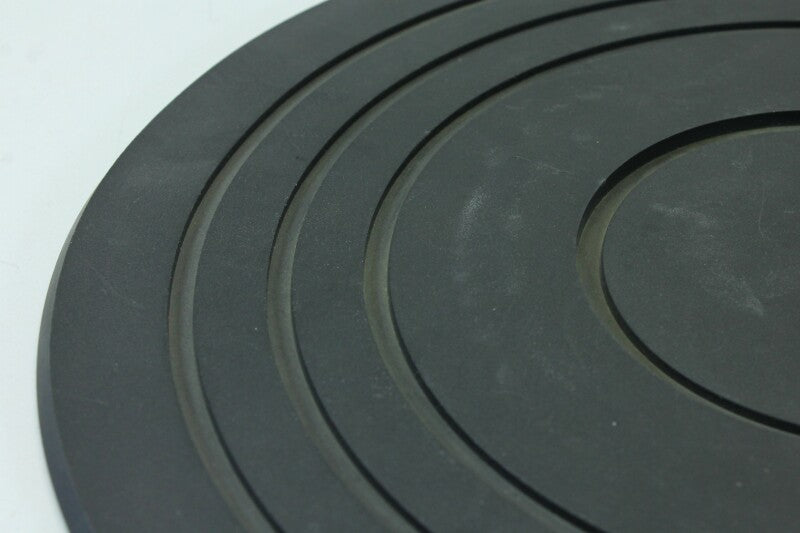 Unknown Turntable Platter with Rubber Turntable Mat
