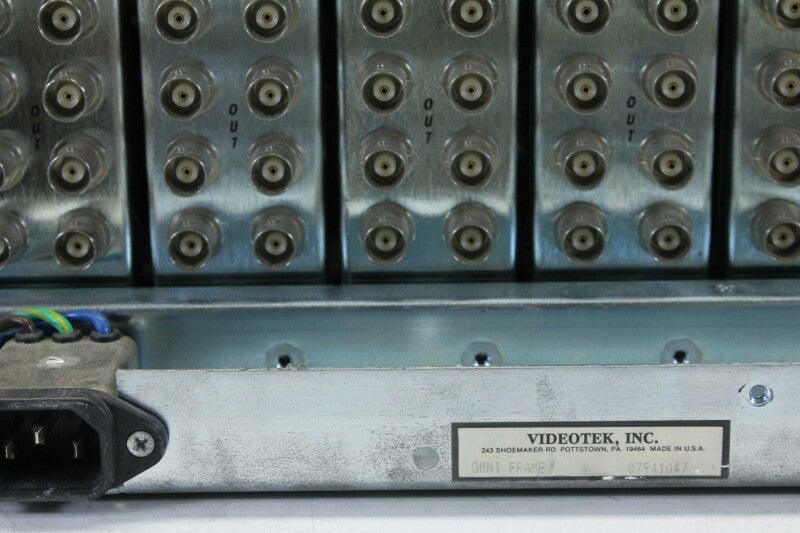 VideoTEK Omniframe Rack - 9 Distribution Amplifiers