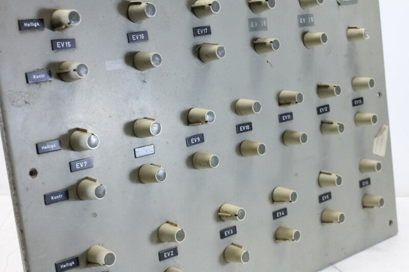 Unknown Vintage Control Panel With Lots of potentiometers and Tuchel Connections