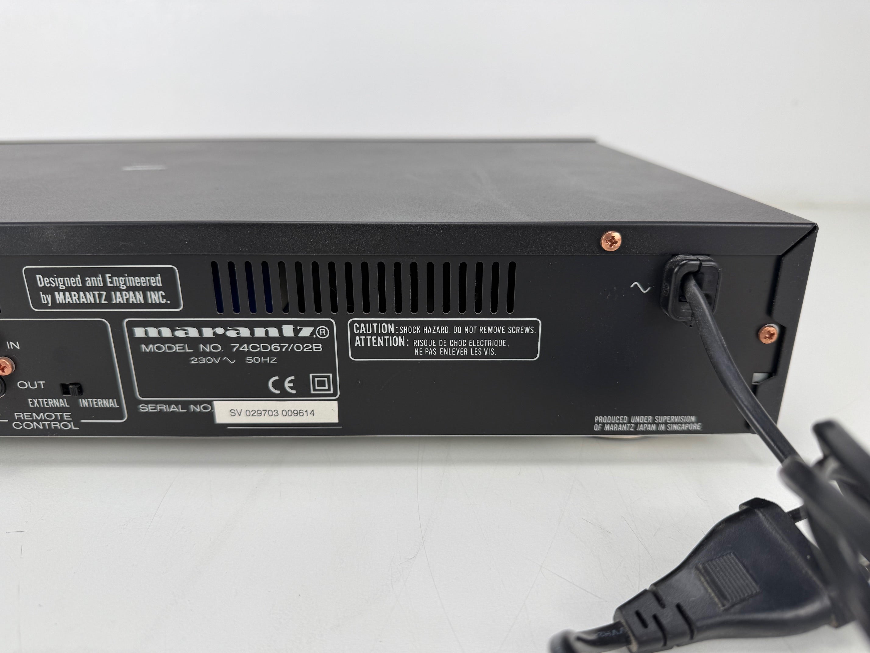 Marantz CD - 67 Compact Disc Player - Sold As Is