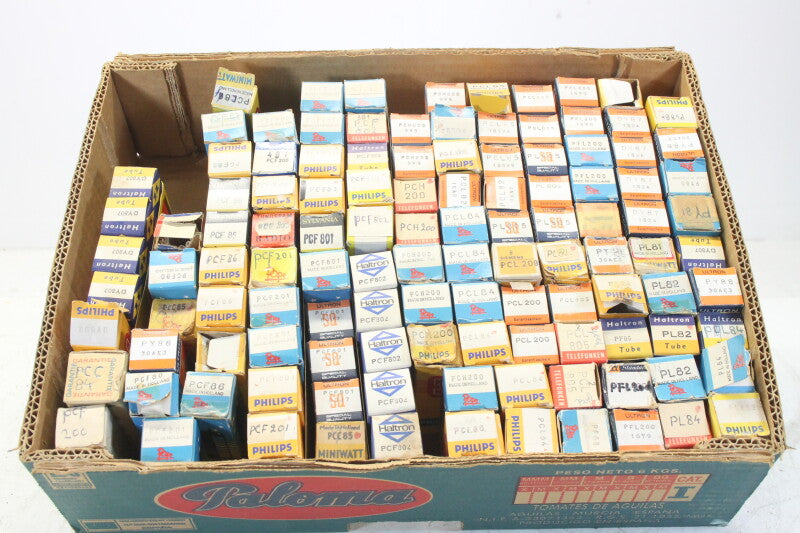 Various Big Lot Radio Tubes Various Brands And Types Approx 100 Tubes