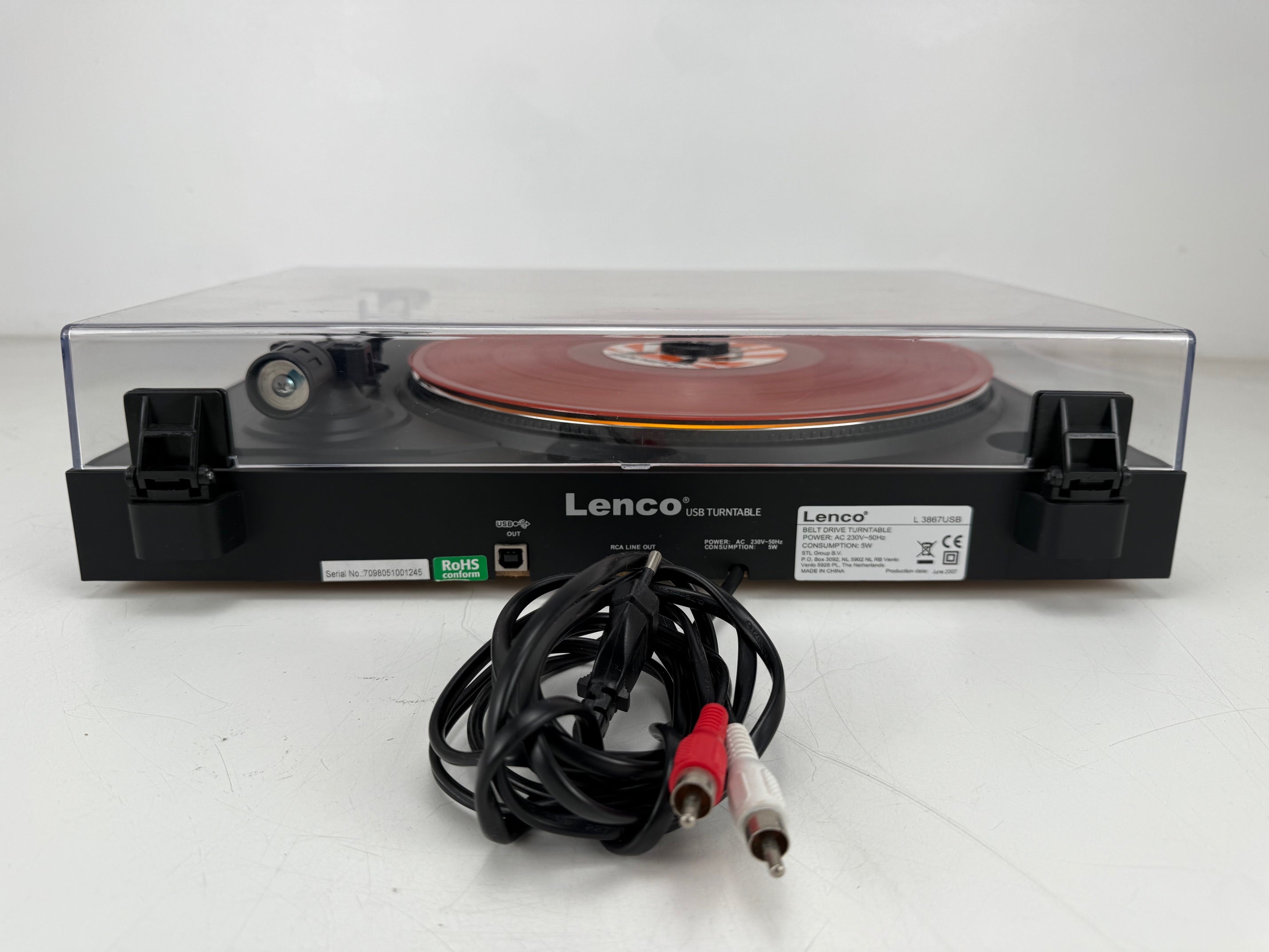 Lenco L-3867 USB Belt Drive Turntable