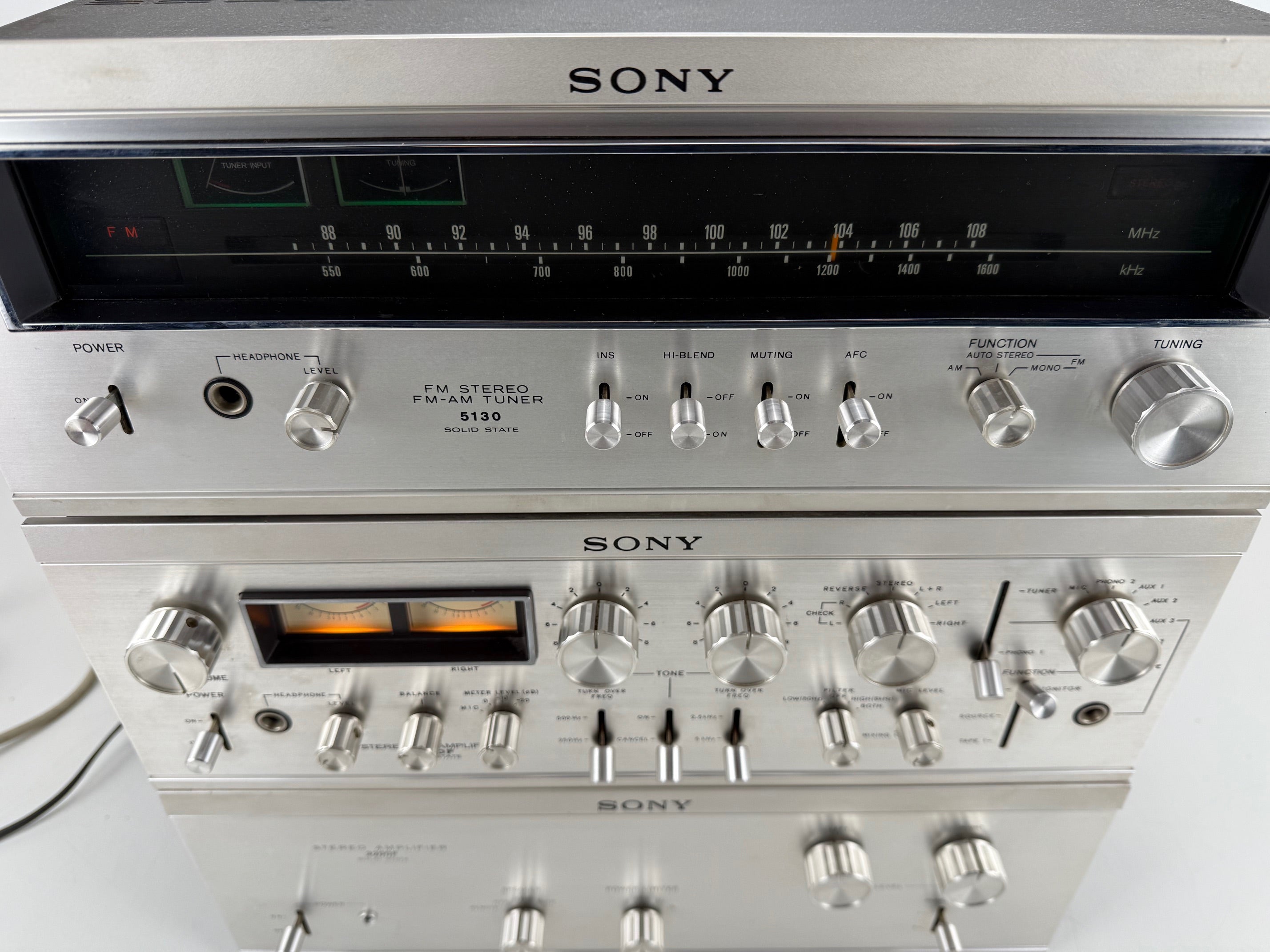 Sony ST-5130 tuner / TA-2000F voorversterker / TA-3200F stereo-versterker set