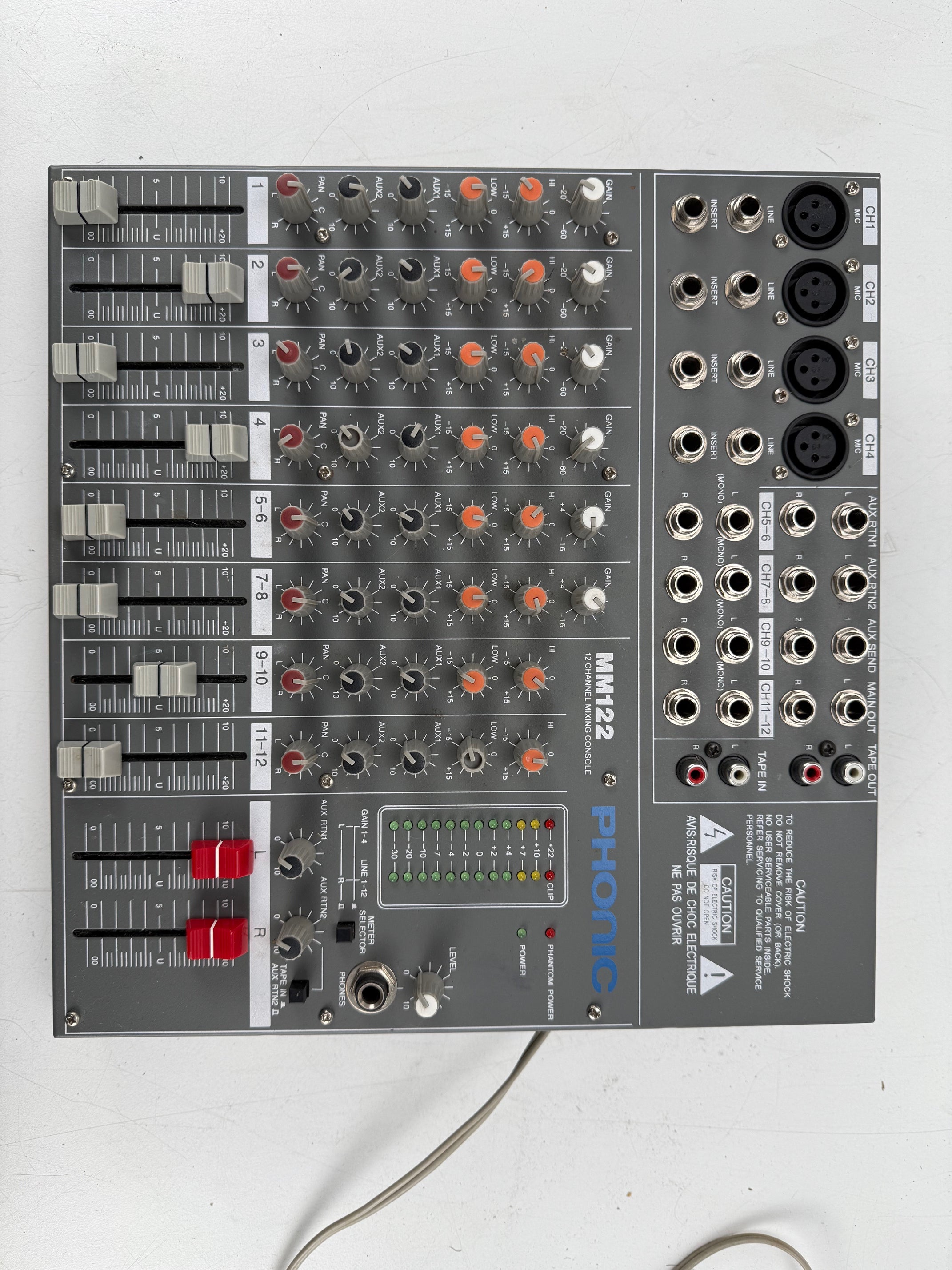 Phonic MM 122 Compact Mixer Console - 8 kanalen