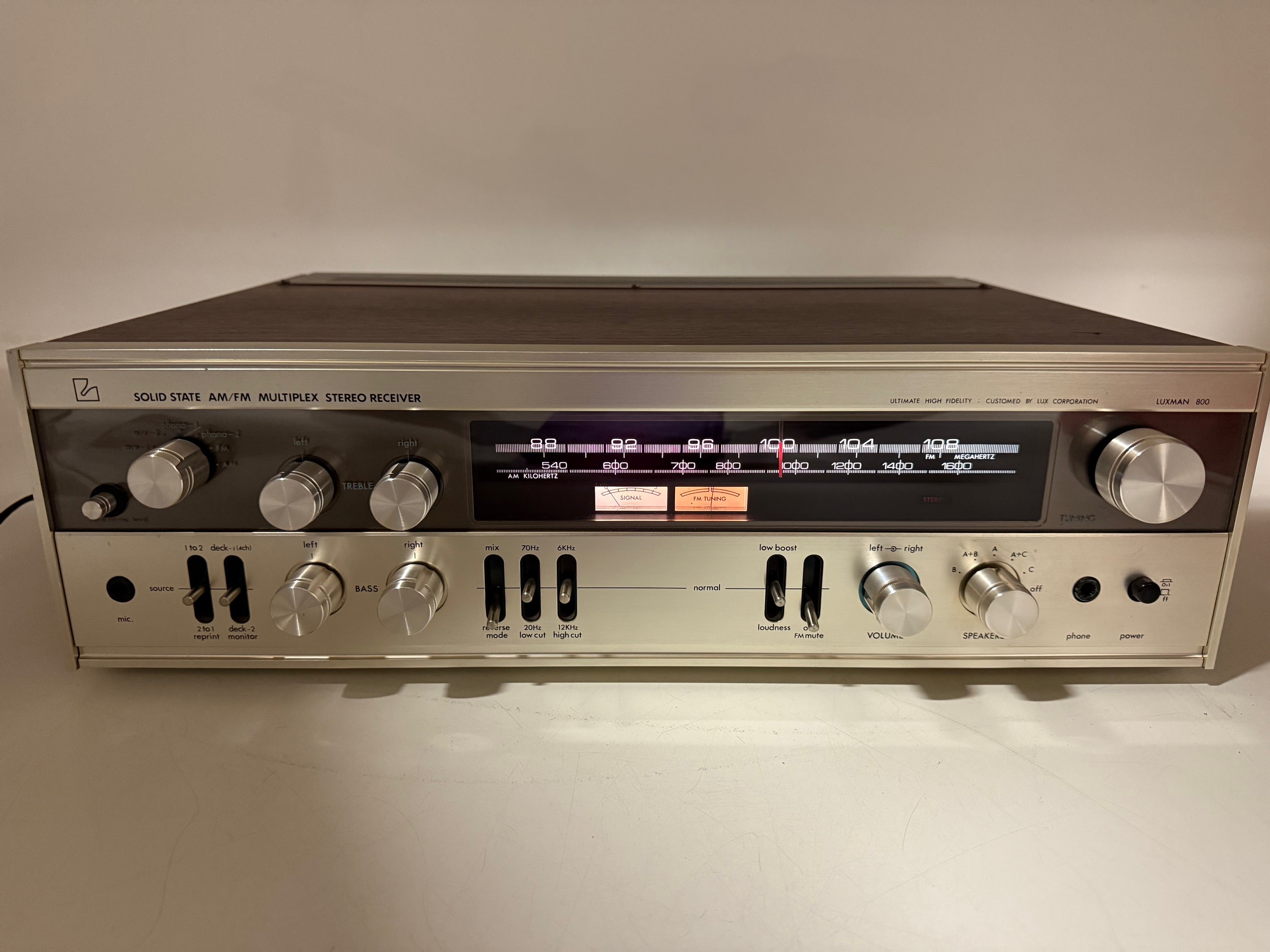 Luxman R-800E Solid State AM/FM Multiplex Stereo Receiver - Onderhoud uitgevoerd