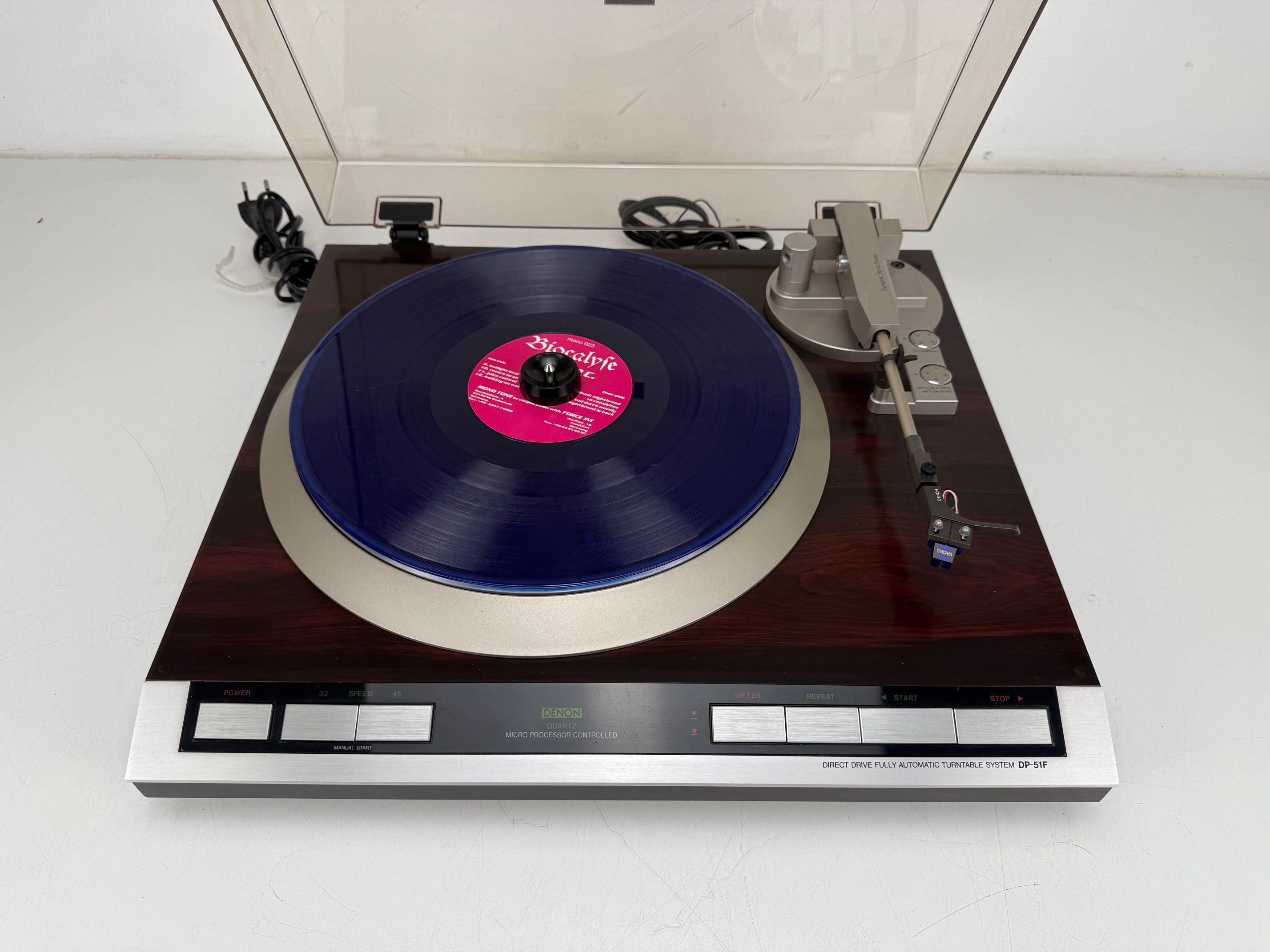 Denon DP-51F Direct Drive Volautomatisch Platenspeler Systeem - Yamaha MC-3