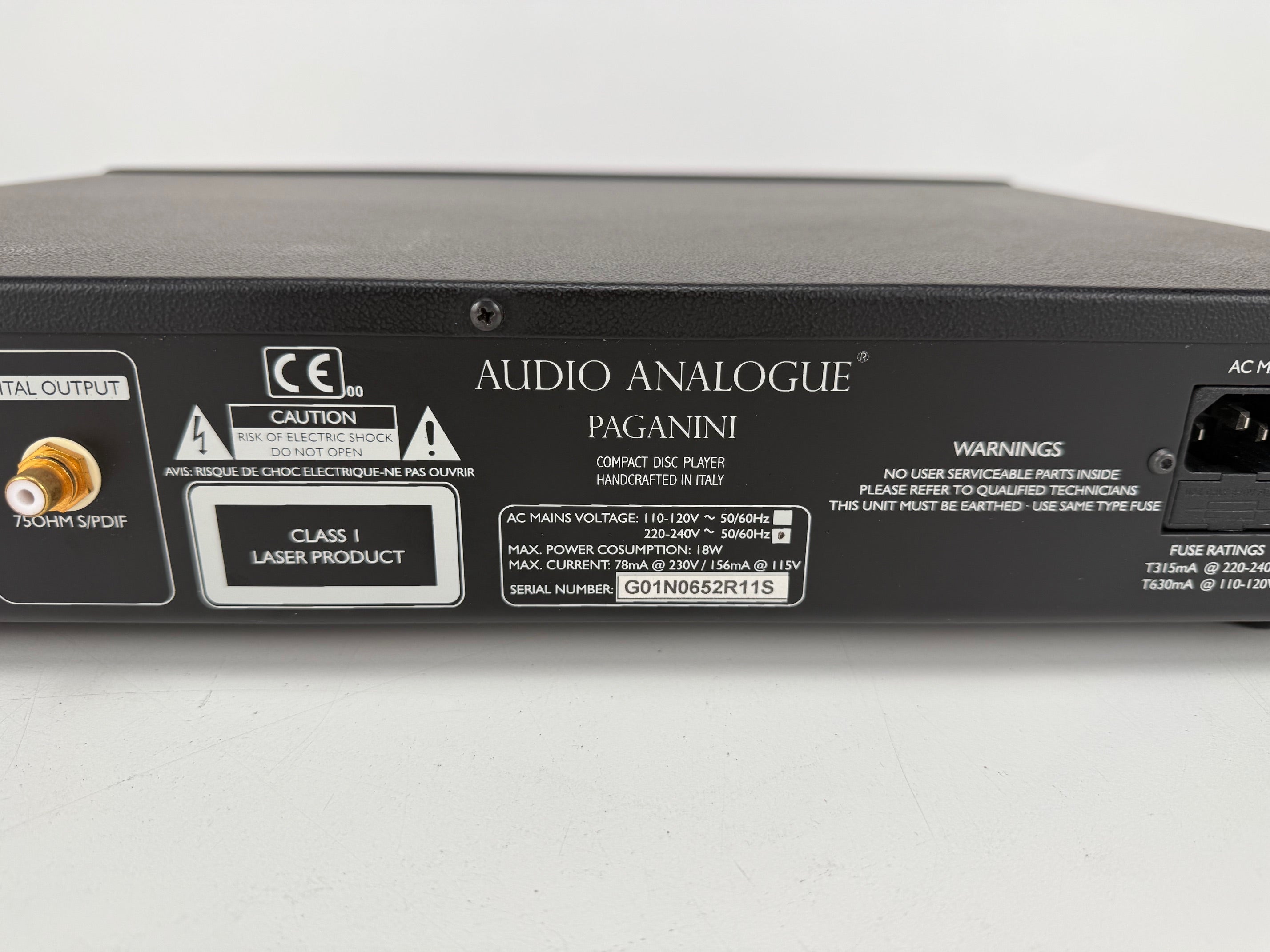 Paganini 96/24 CD-Player With Original Box - Remote Control - Manuals