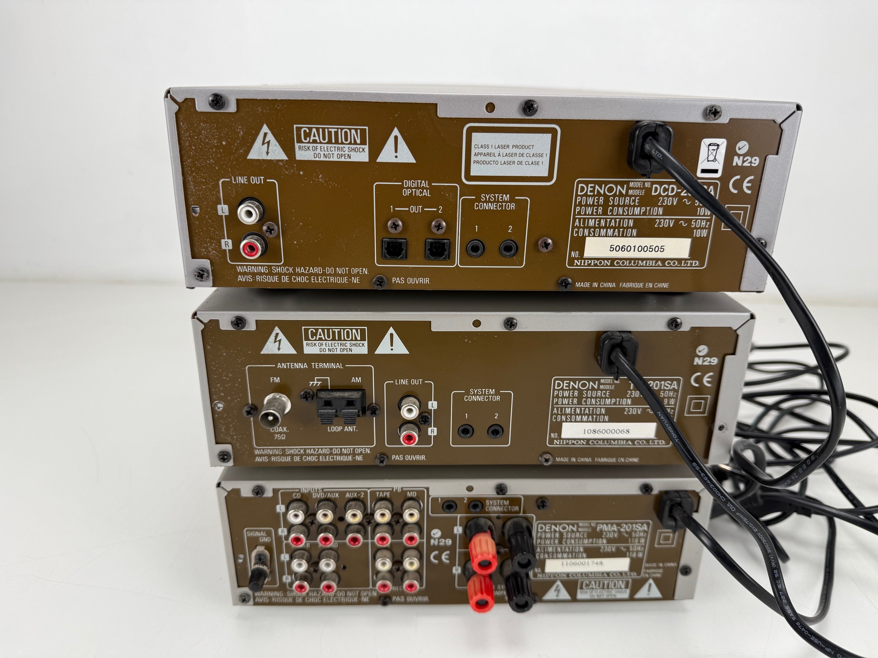 Denon DCD-201SA CD - Player / TU-201SA Tuner / PMA-201SA Amplifier Set