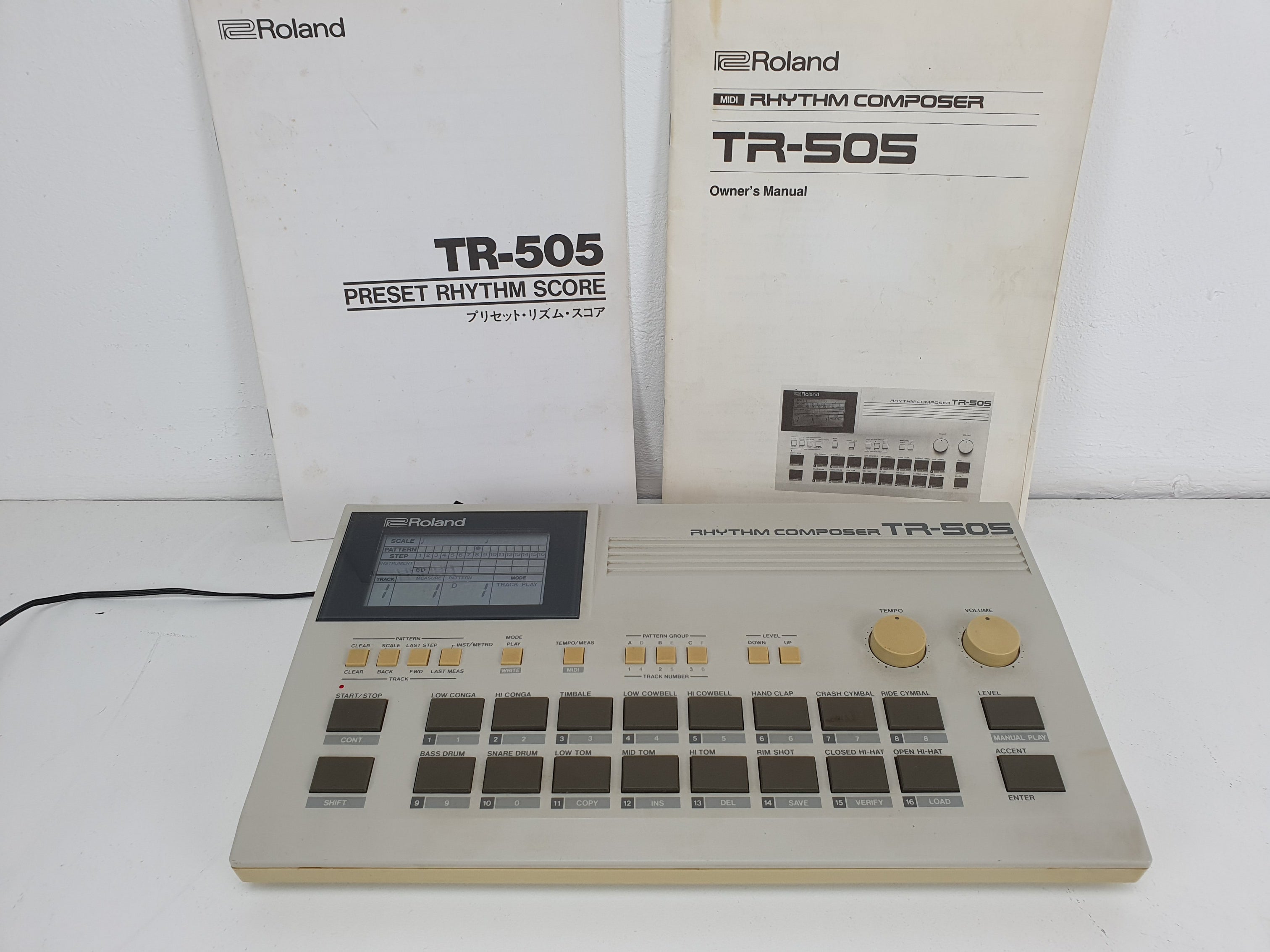 Roland TR-505 drumcomputer/ritmemachine - inclusief handleidingen