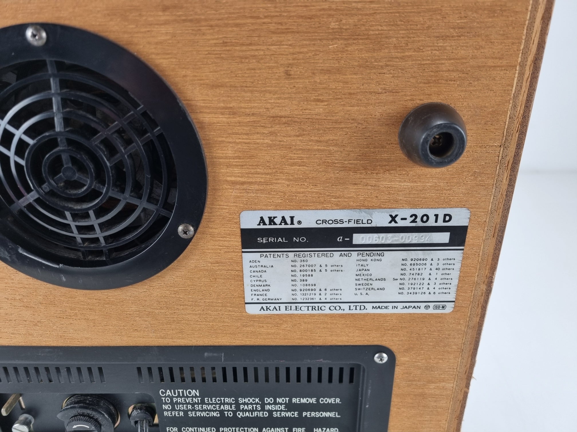 Akai X-201D - 1/4'' bandrecorder - 4 sporen 2 kanalen - Met deksel