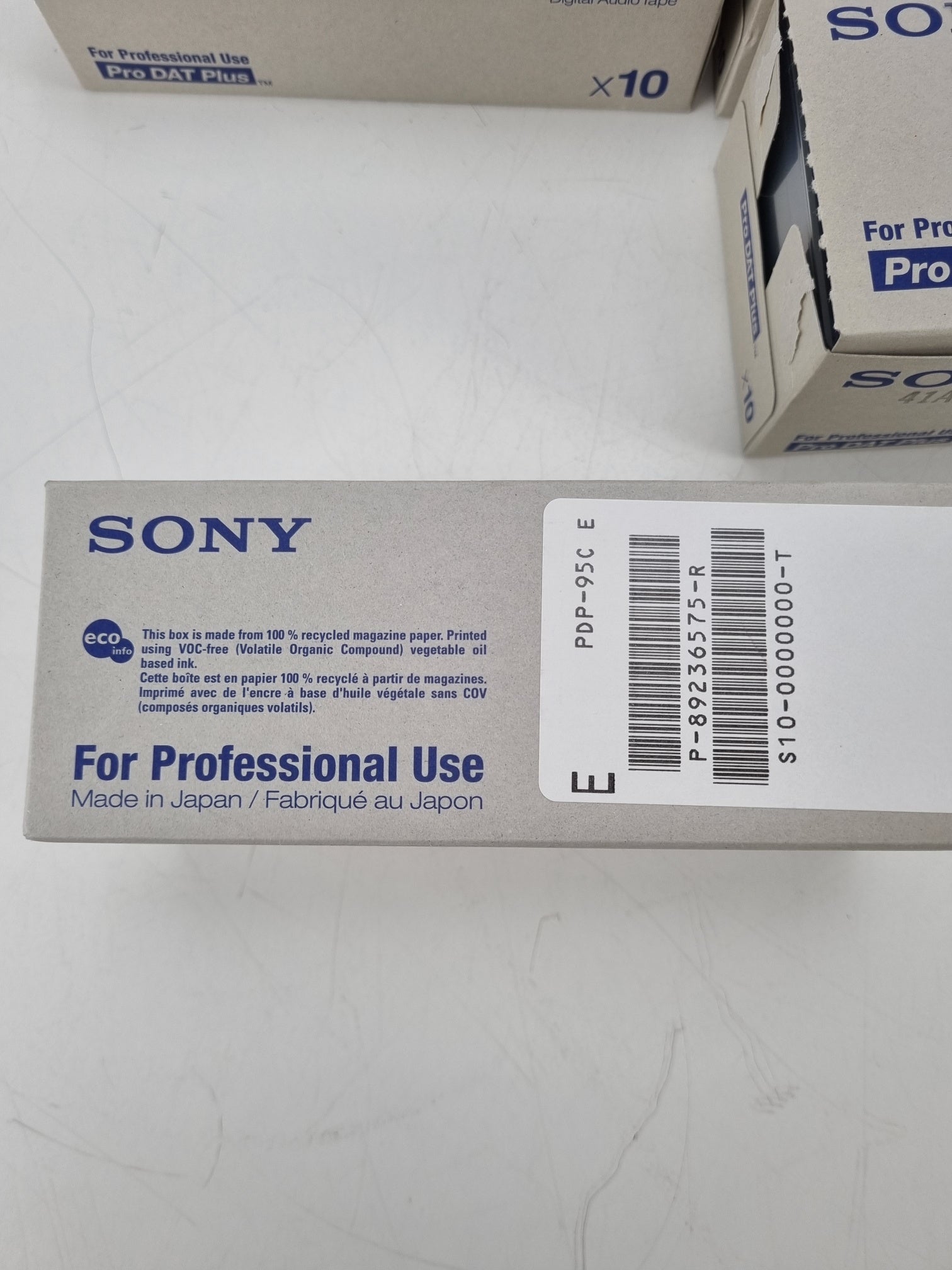 Sony PDP-95C - DAT-audiotape - 10 stuks in doos - Verkocht per doos!